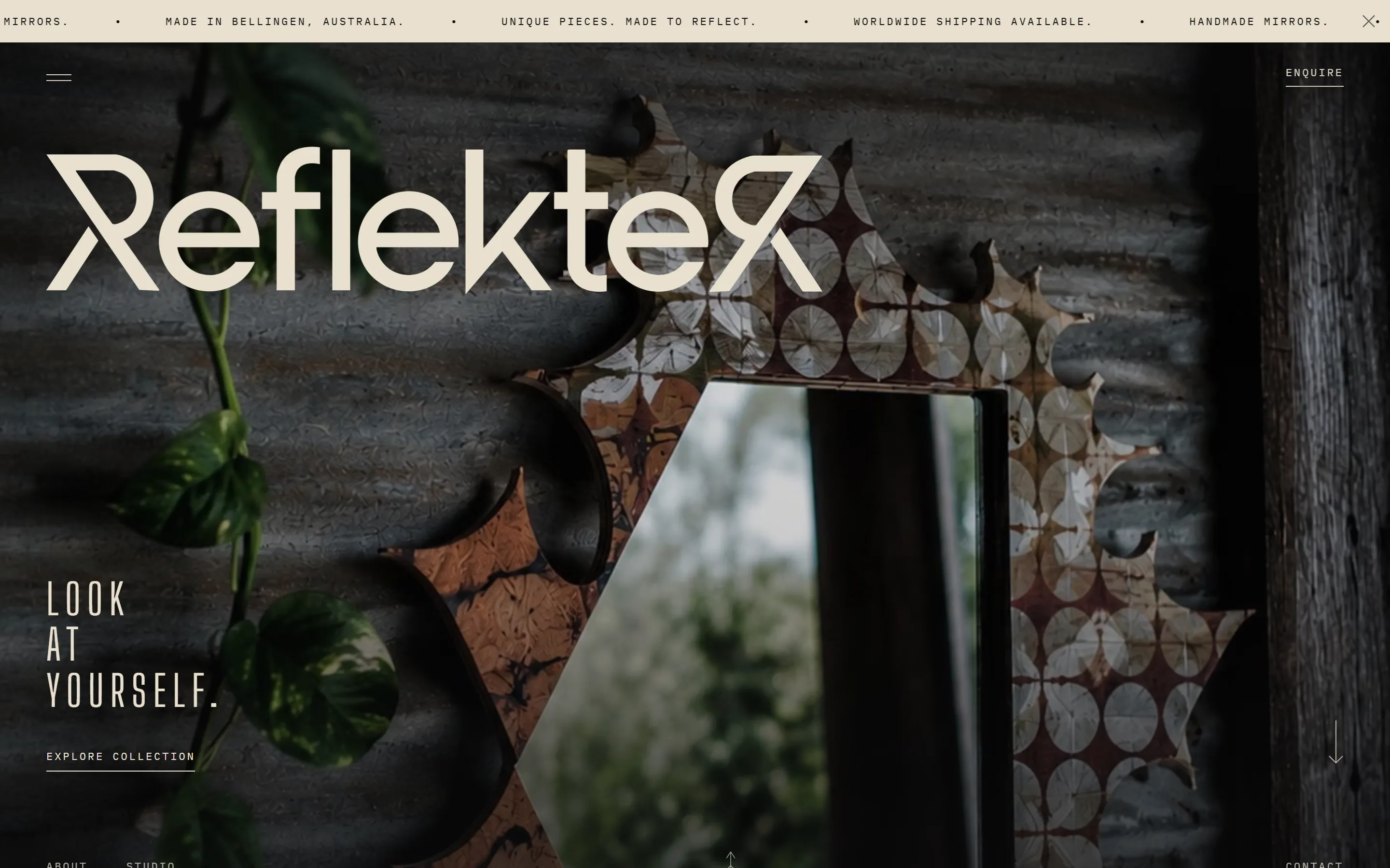 The Reflekter website on a laptop